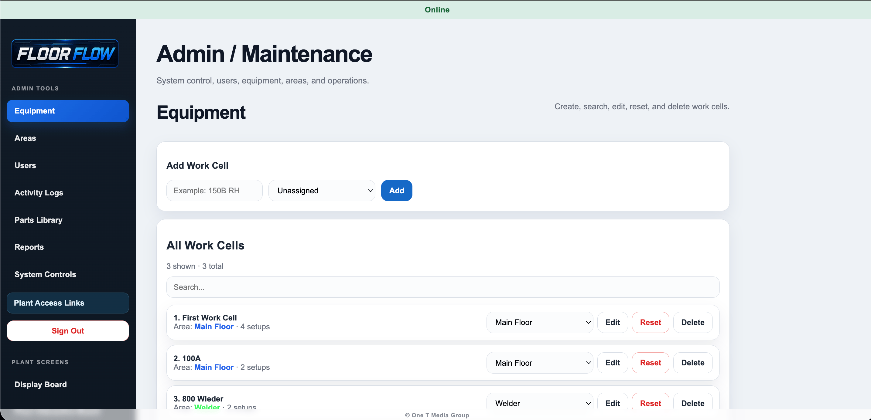 Floor Flow admin preview