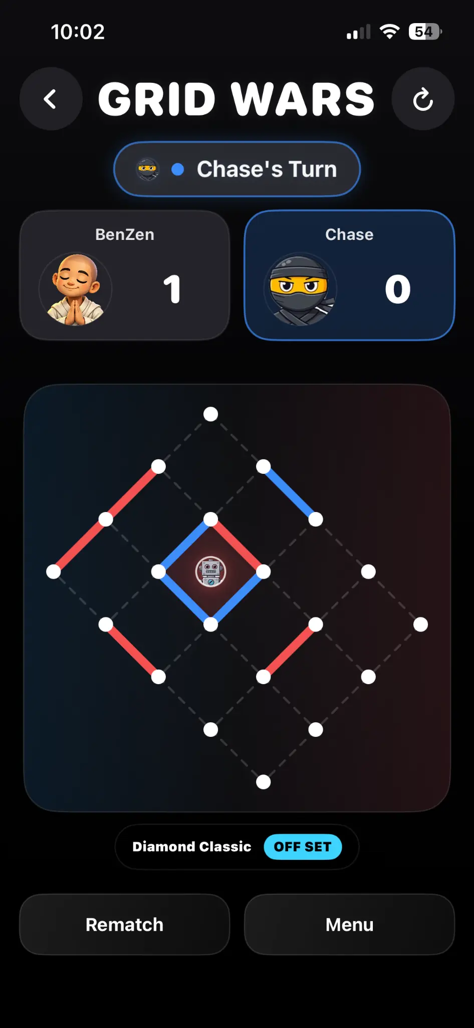 Diamond Classic Grid Wars match